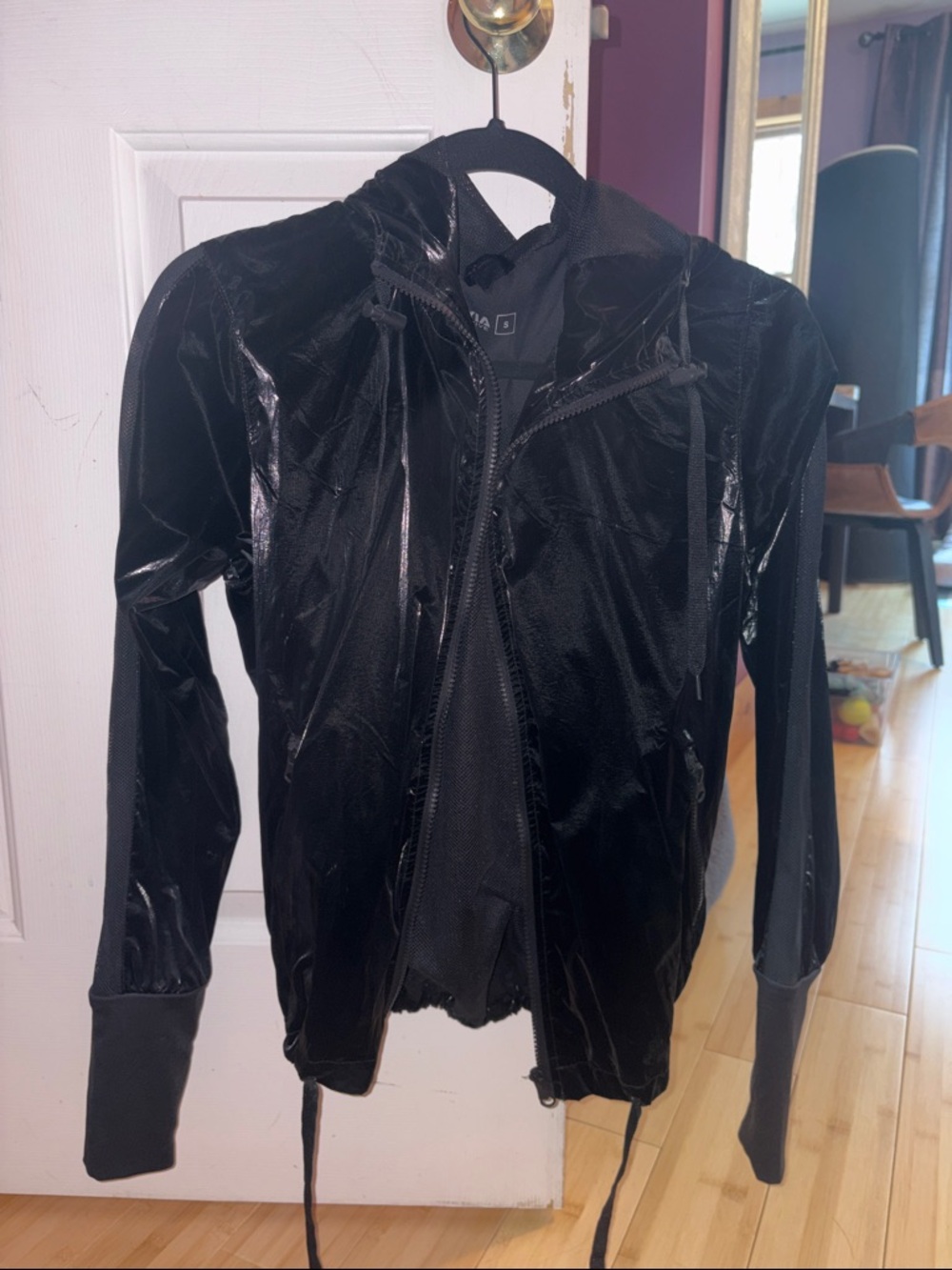 ZYIA Black Hooded light Jacket